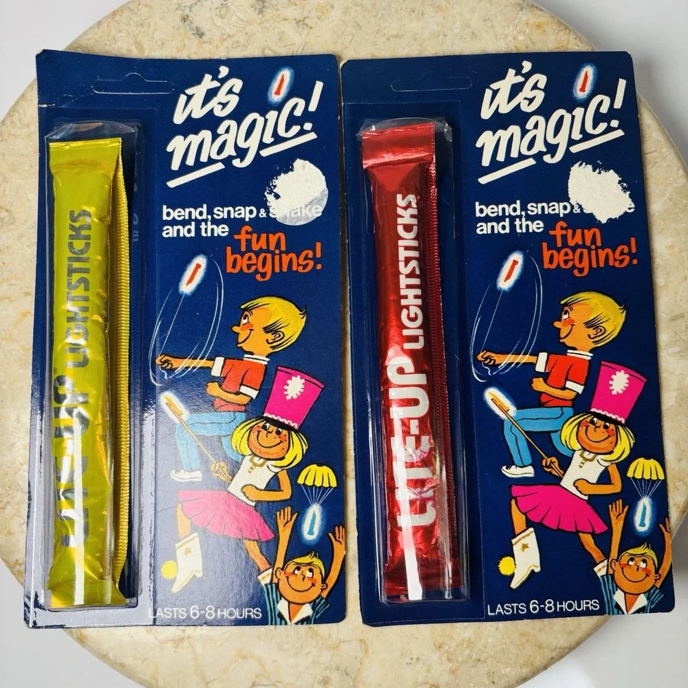 Vtg Lite-Up Glow Stick Toy Light‎ 1970s NOS 4th Of July Halloween Vintage Kids